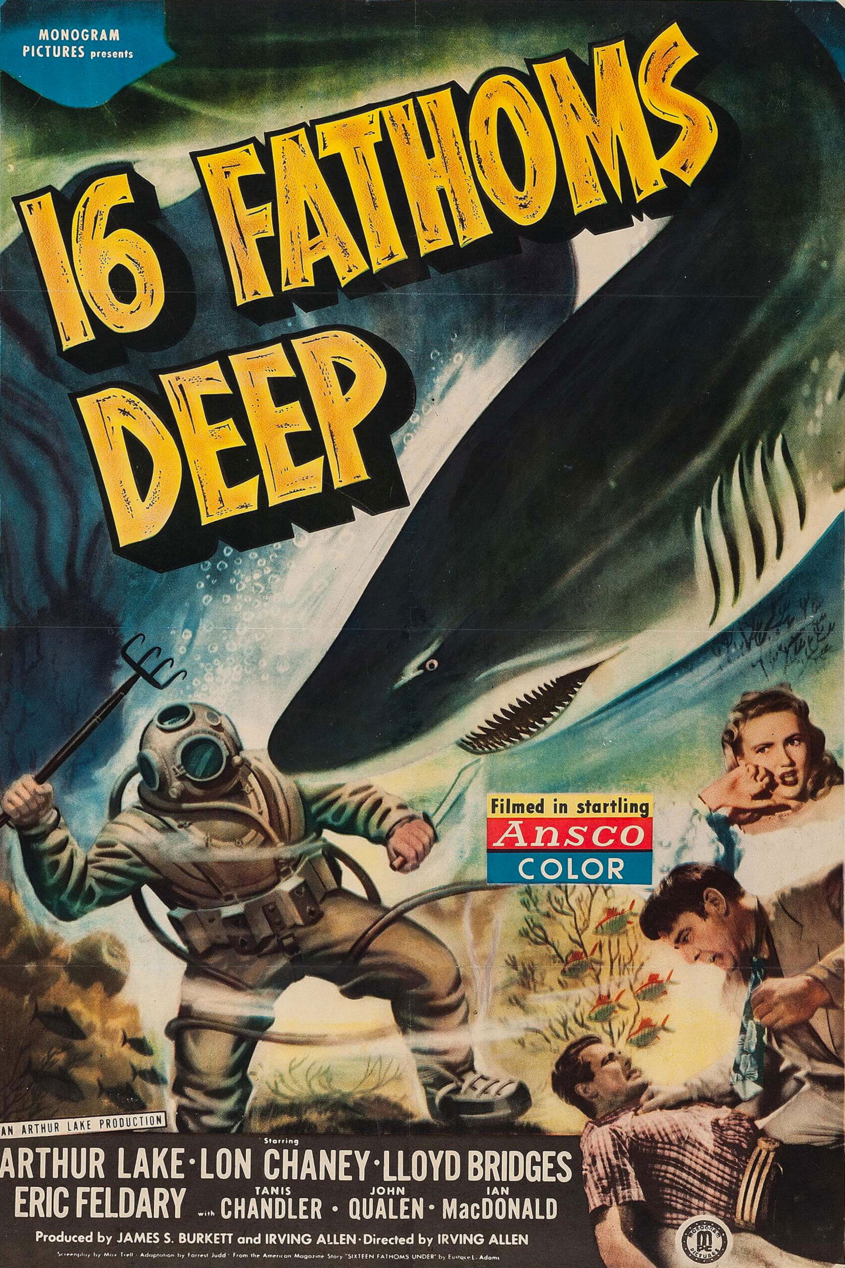 16 Fathoms Deep movie poster print