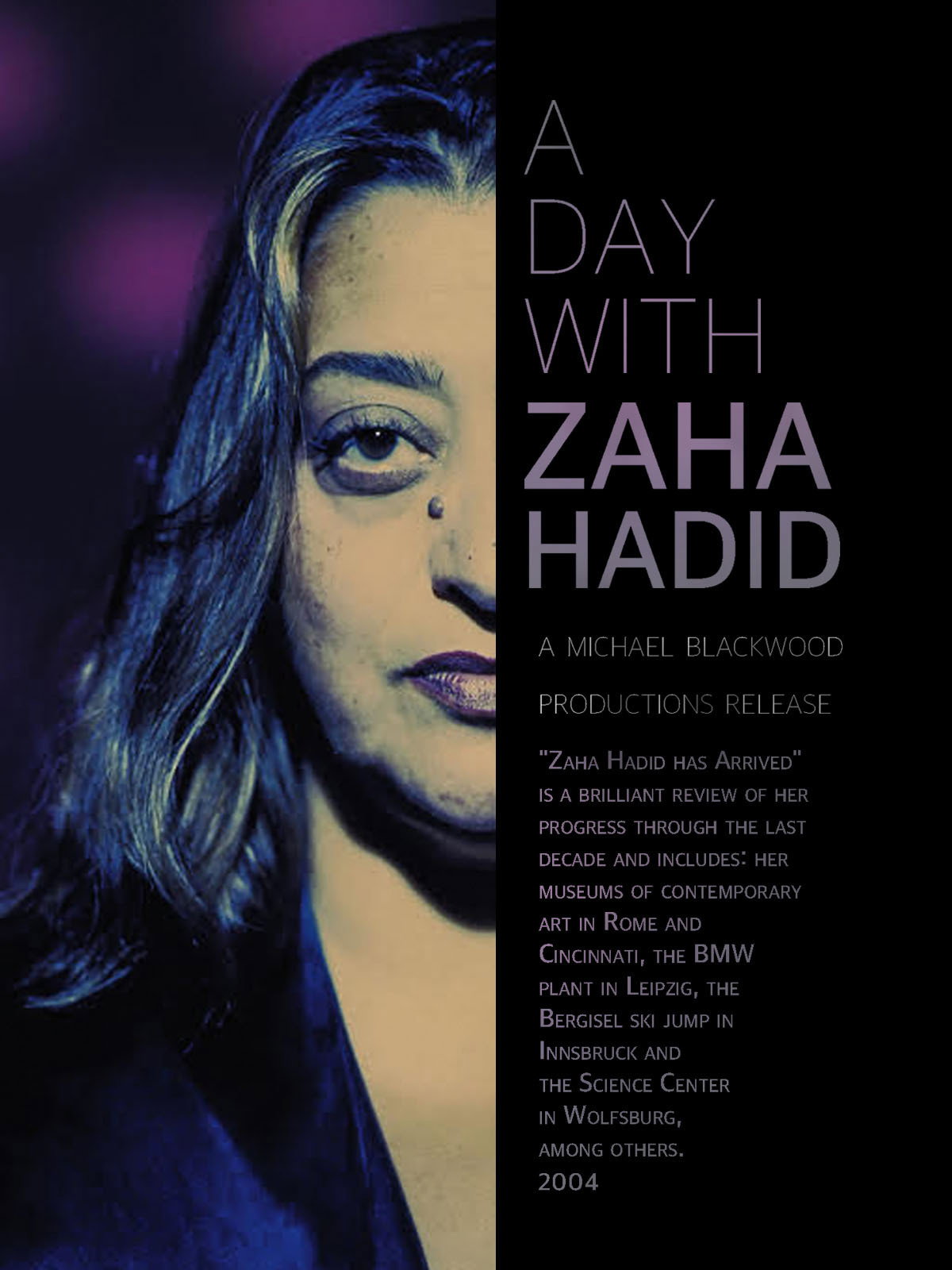 A Day with Zaha Hadid movie poster print