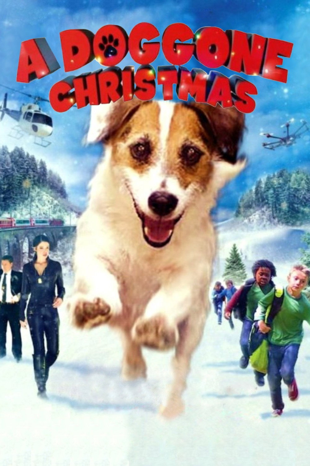 A Doggone Christmas movie poster print