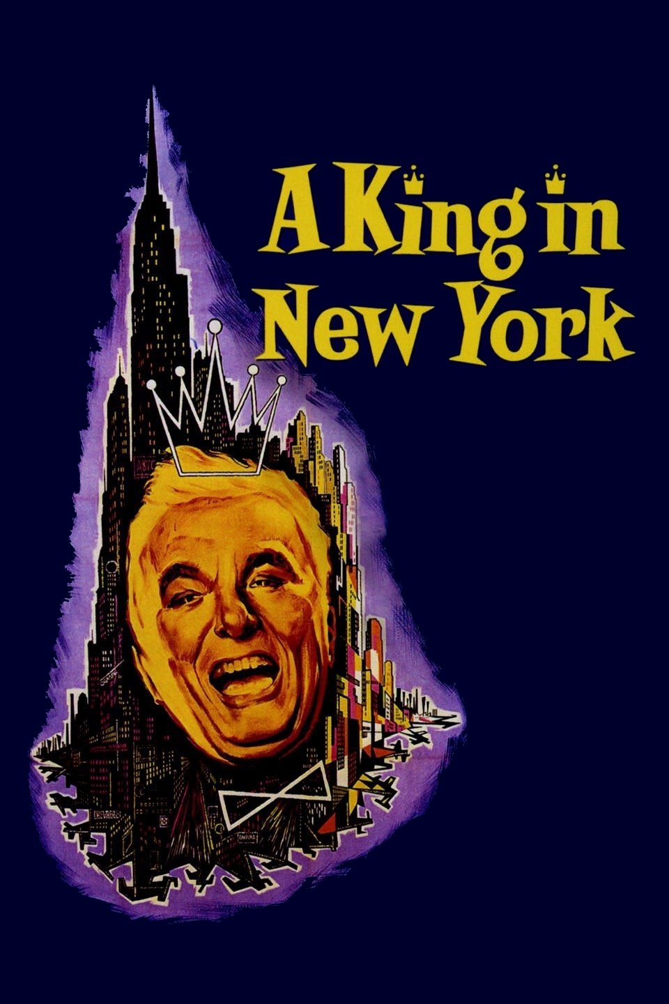 A King in New York movie poster print
