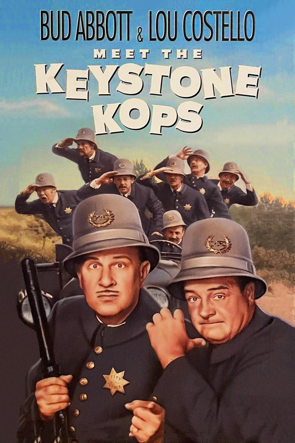 Abbott and Costello Meet the Keystone Kops movie poster print