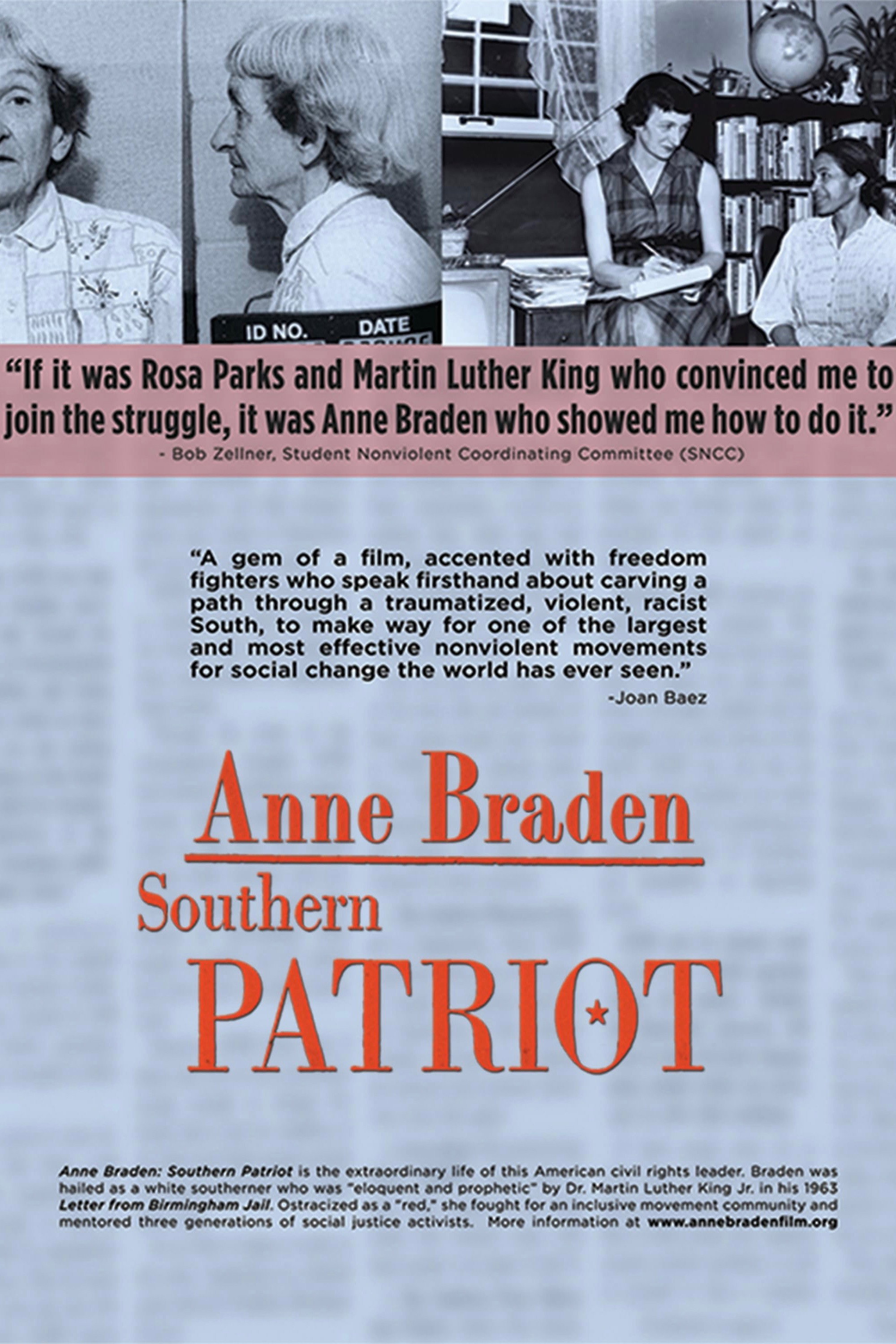 Anne Braden: Southern Patriot movie poster print