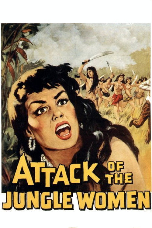 Attack of the Jungle Women movie poster print