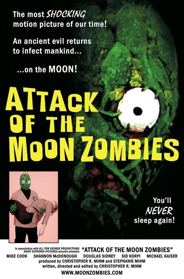 Attack of the Moon Zombies movie poster print