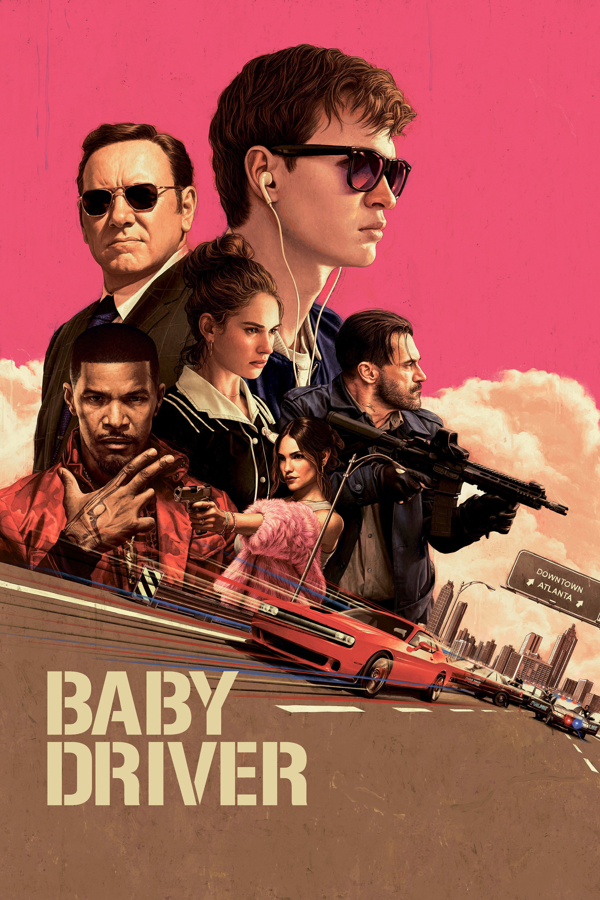 Baby Driver movie poster print