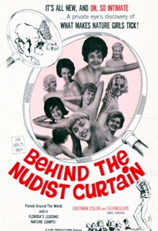 Behind the Nudist Curtain movie poster print