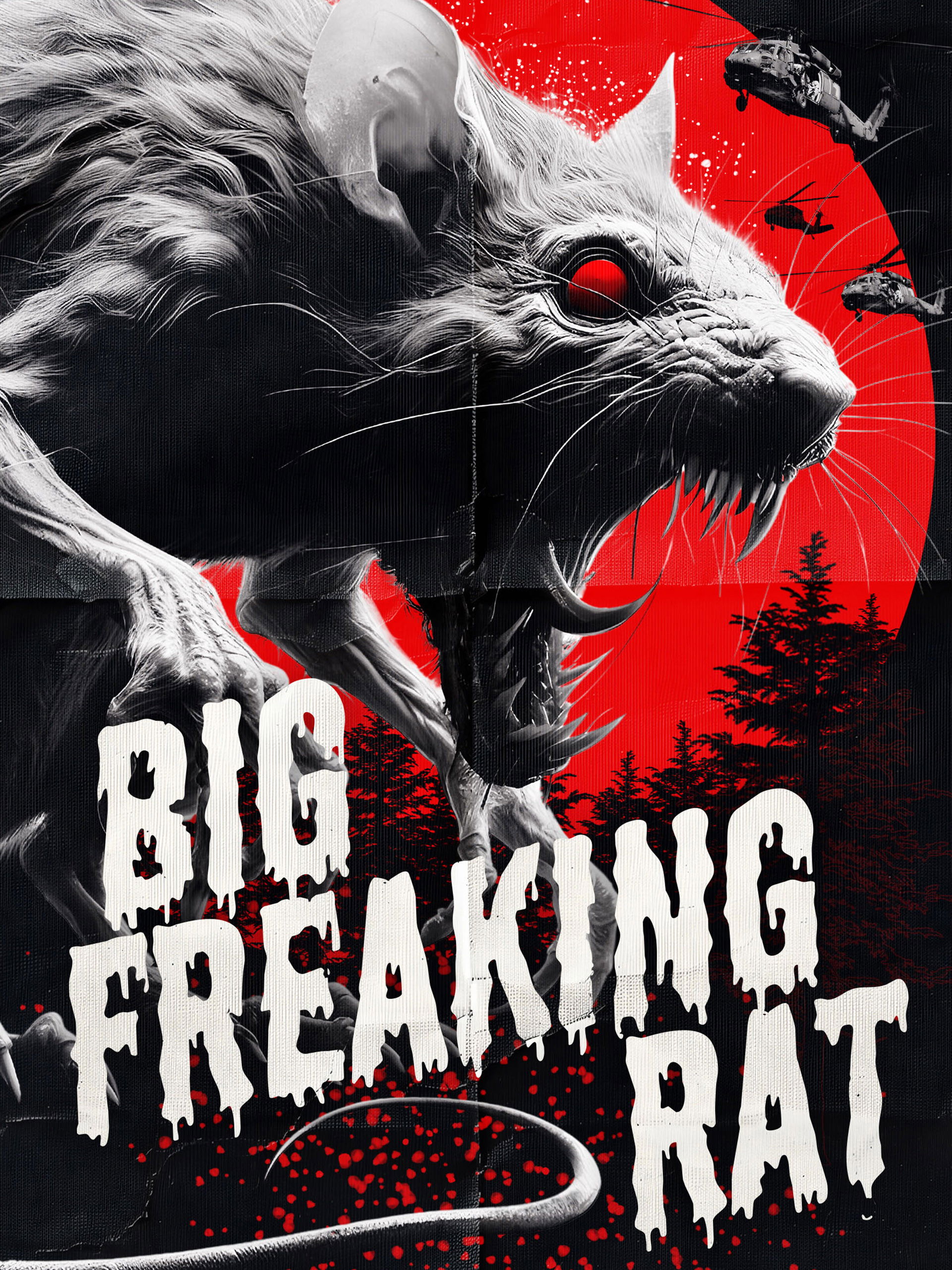 Big Freaking Rat movie poster print