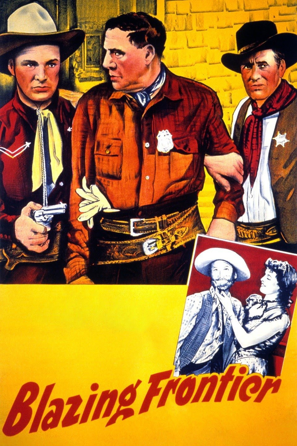 Blazing Frontier movie poster print