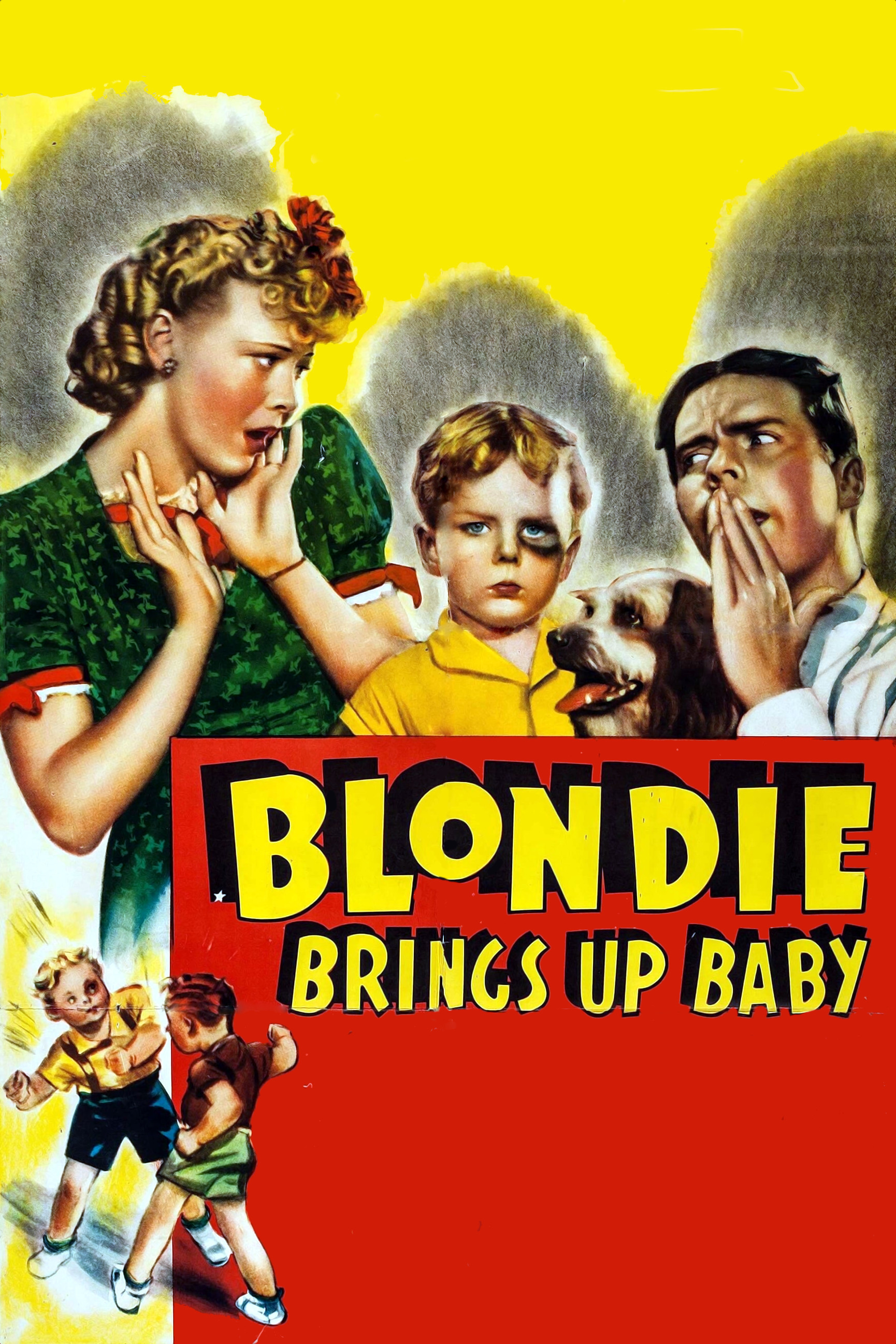 Blondie Brings Up Baby movie poster print