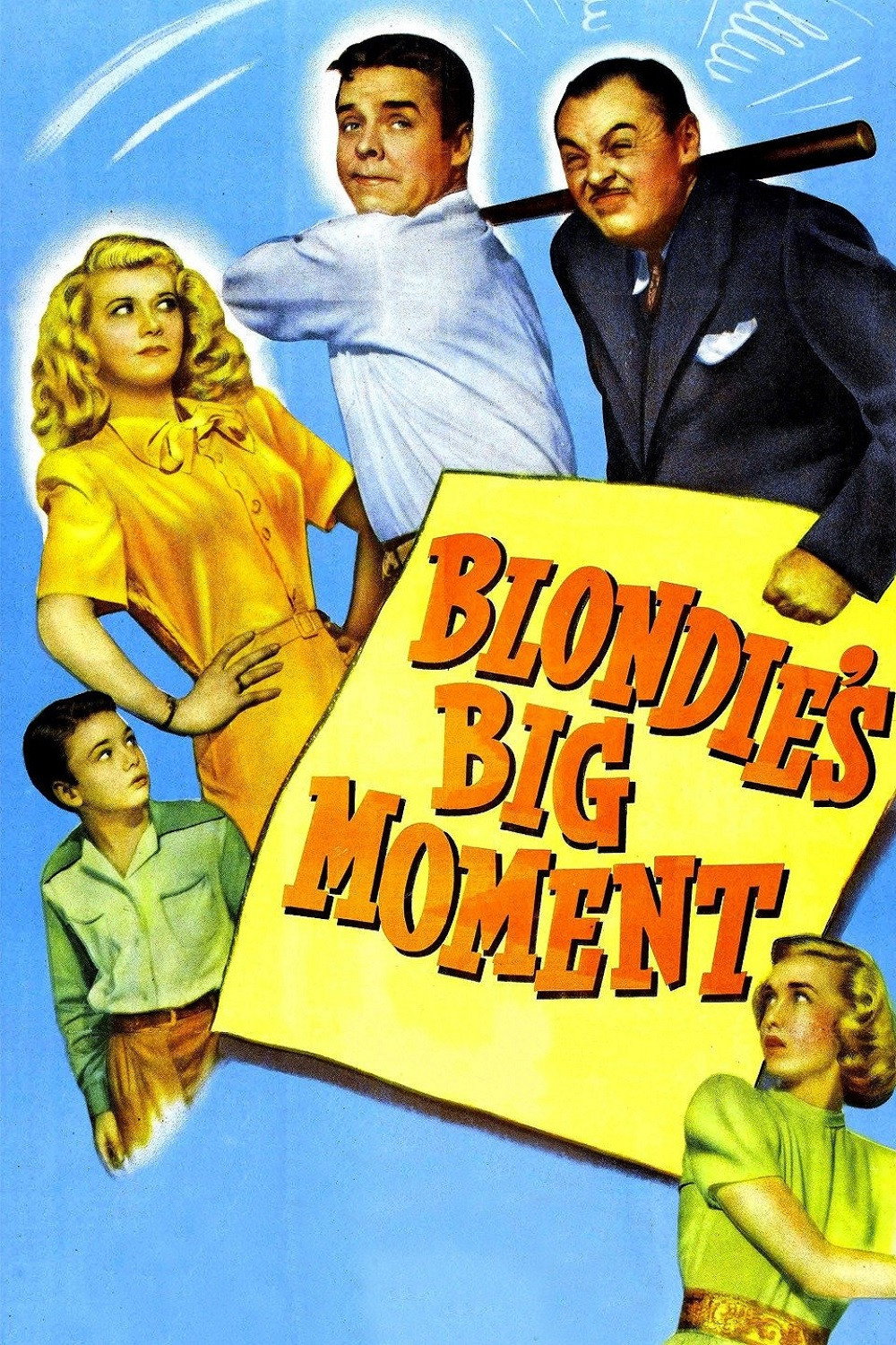 Blondie's Big Moment movie poster print