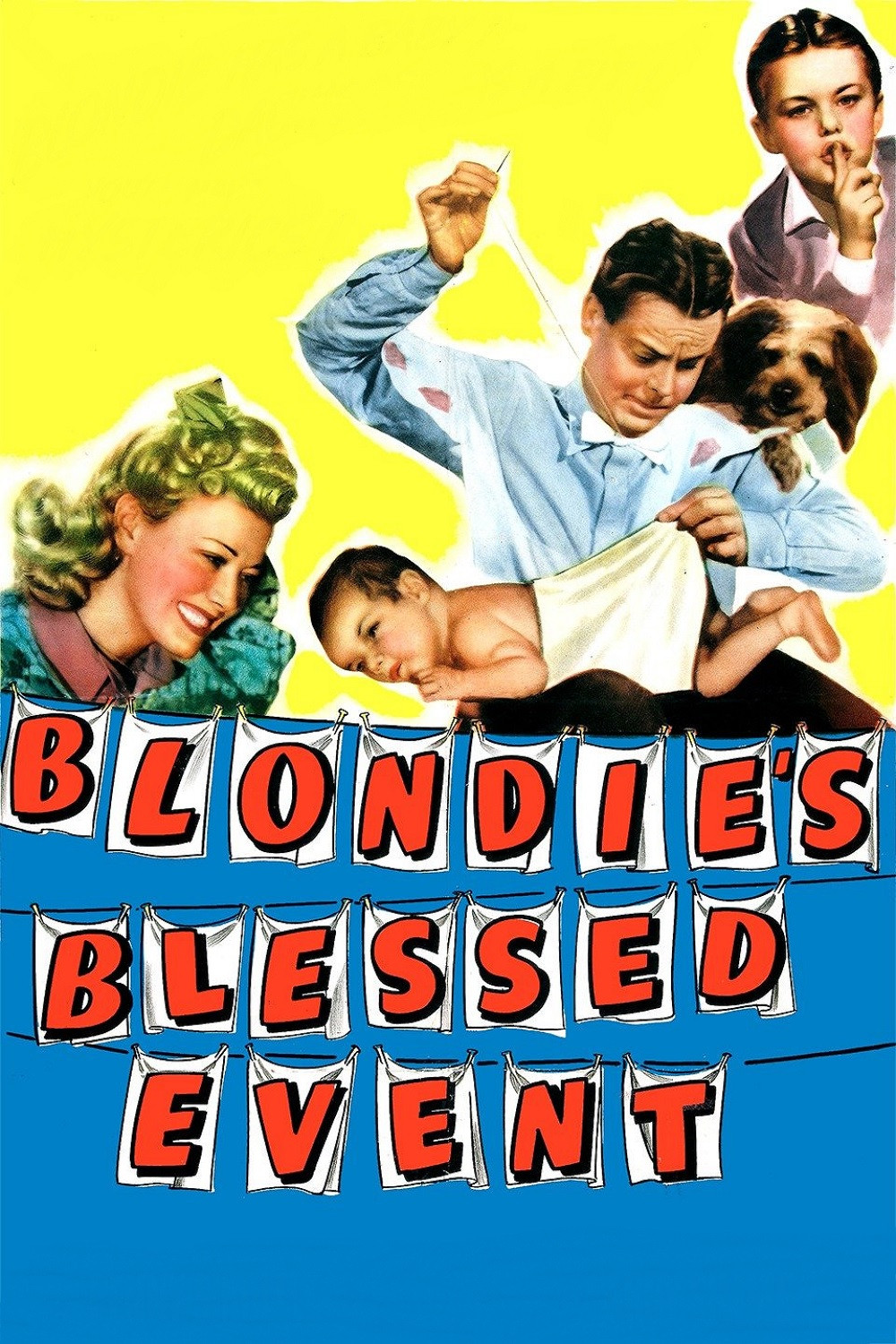 Blondie's Blessed Event movie poster print