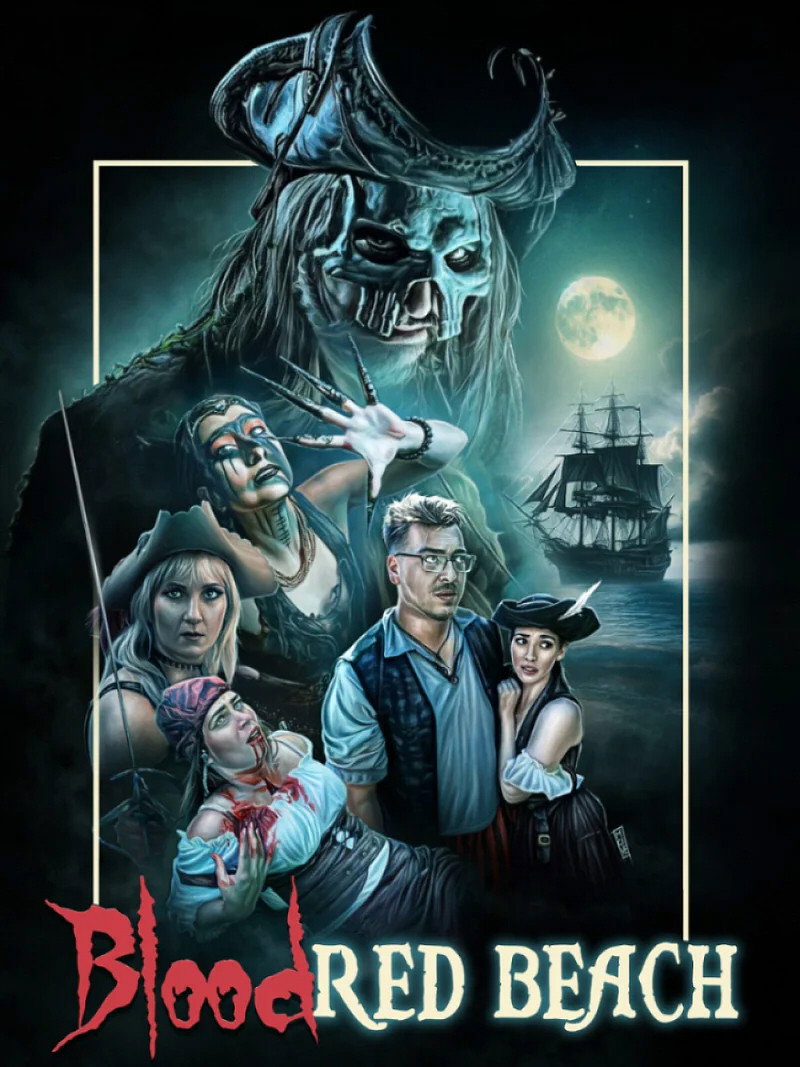Blood Red Beach movie poster print