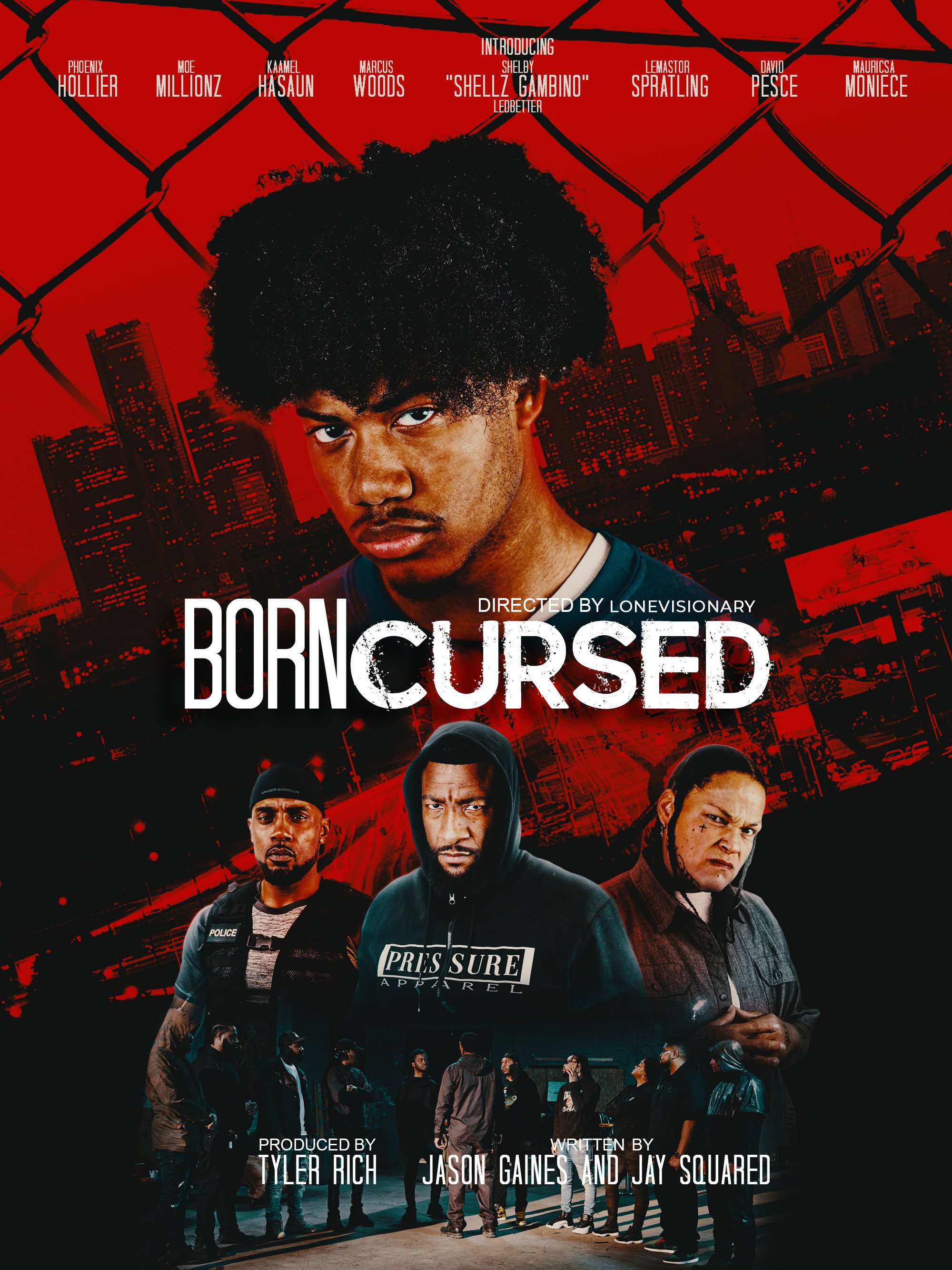 Born Cursed movie poster print