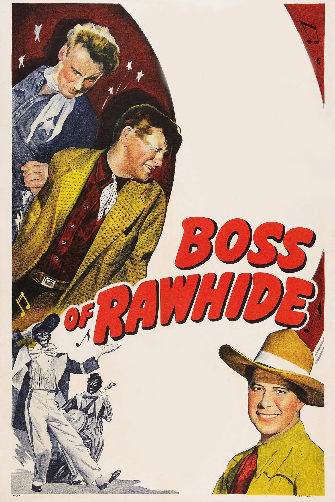 Boss of Rawhide movie poster print