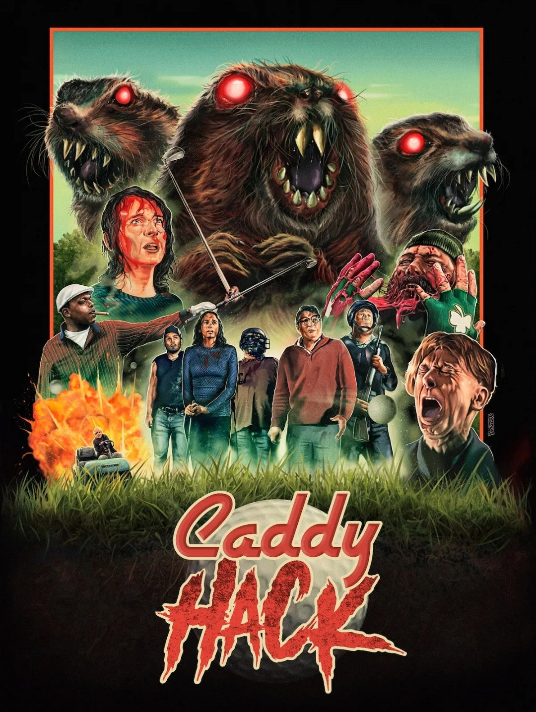 Caddy Hack movie poster print