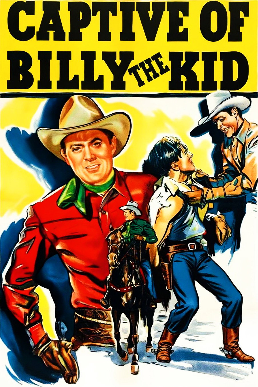 Captive of Billy the Kid movie poster print