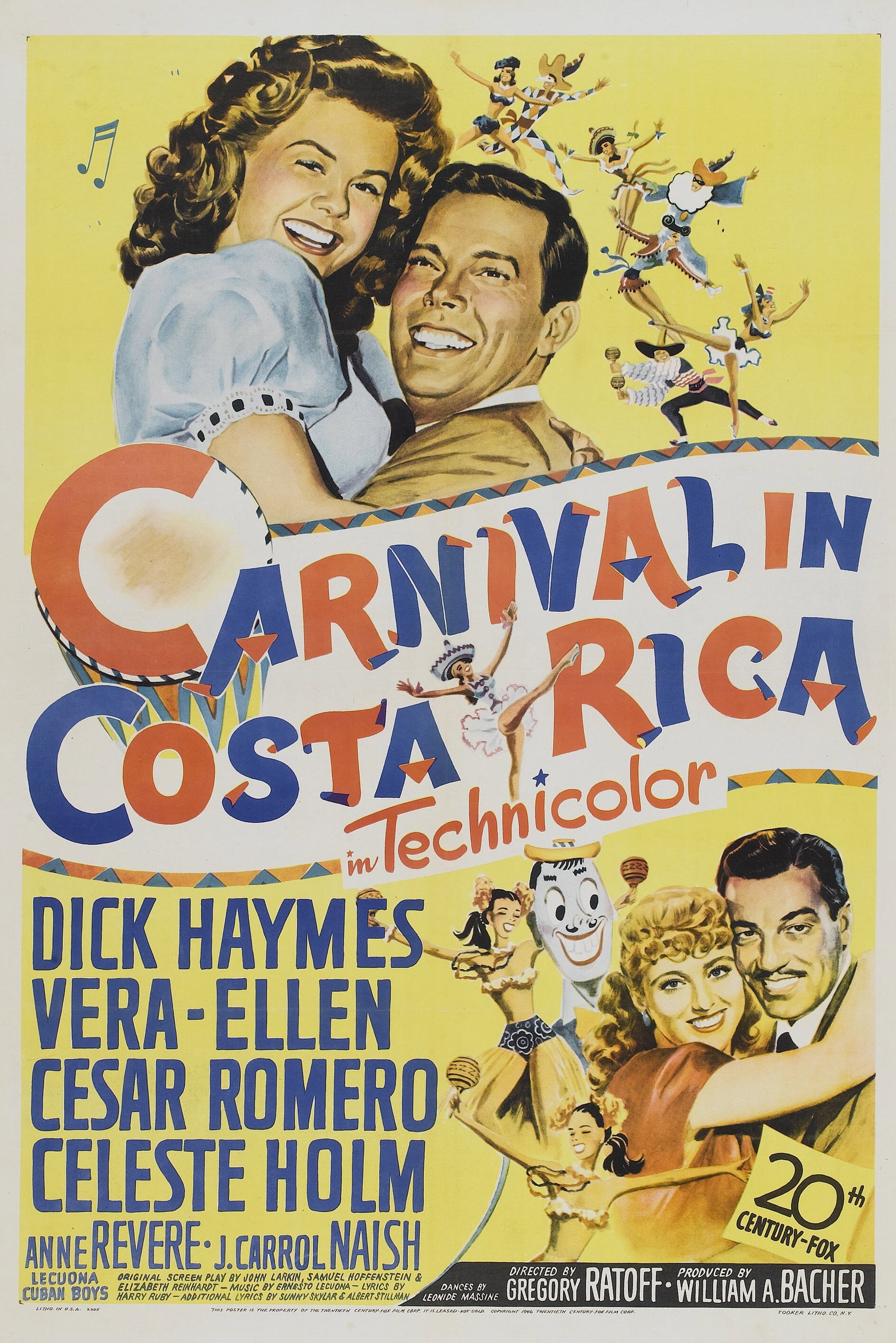 Carnival in Costa Rica movie poster print