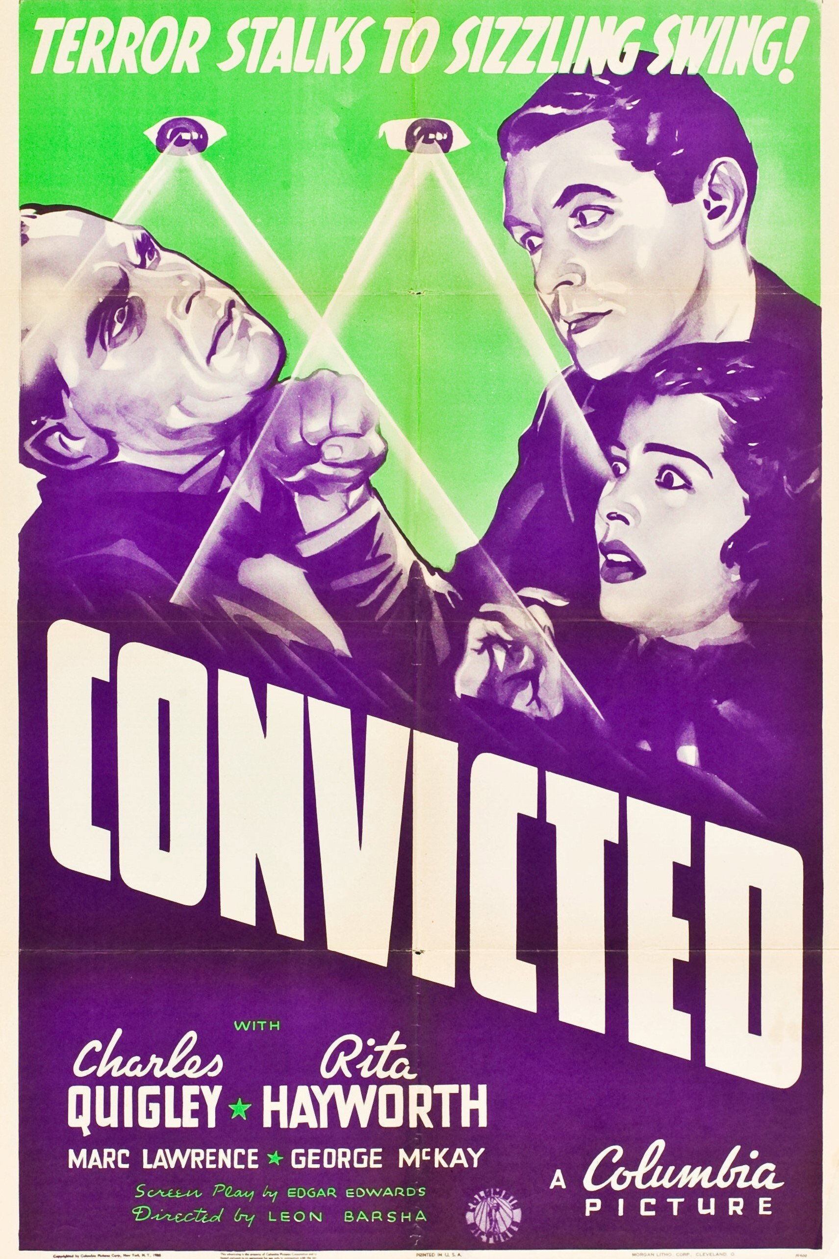 Convicted movie poster print