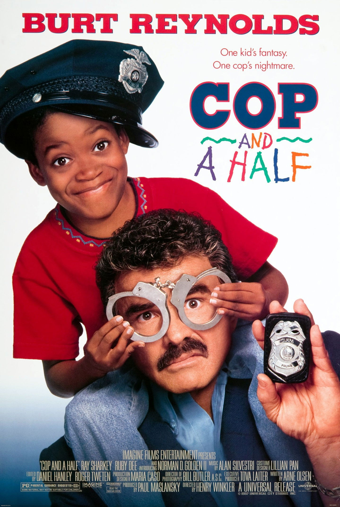 Cop & ½ movie poster print