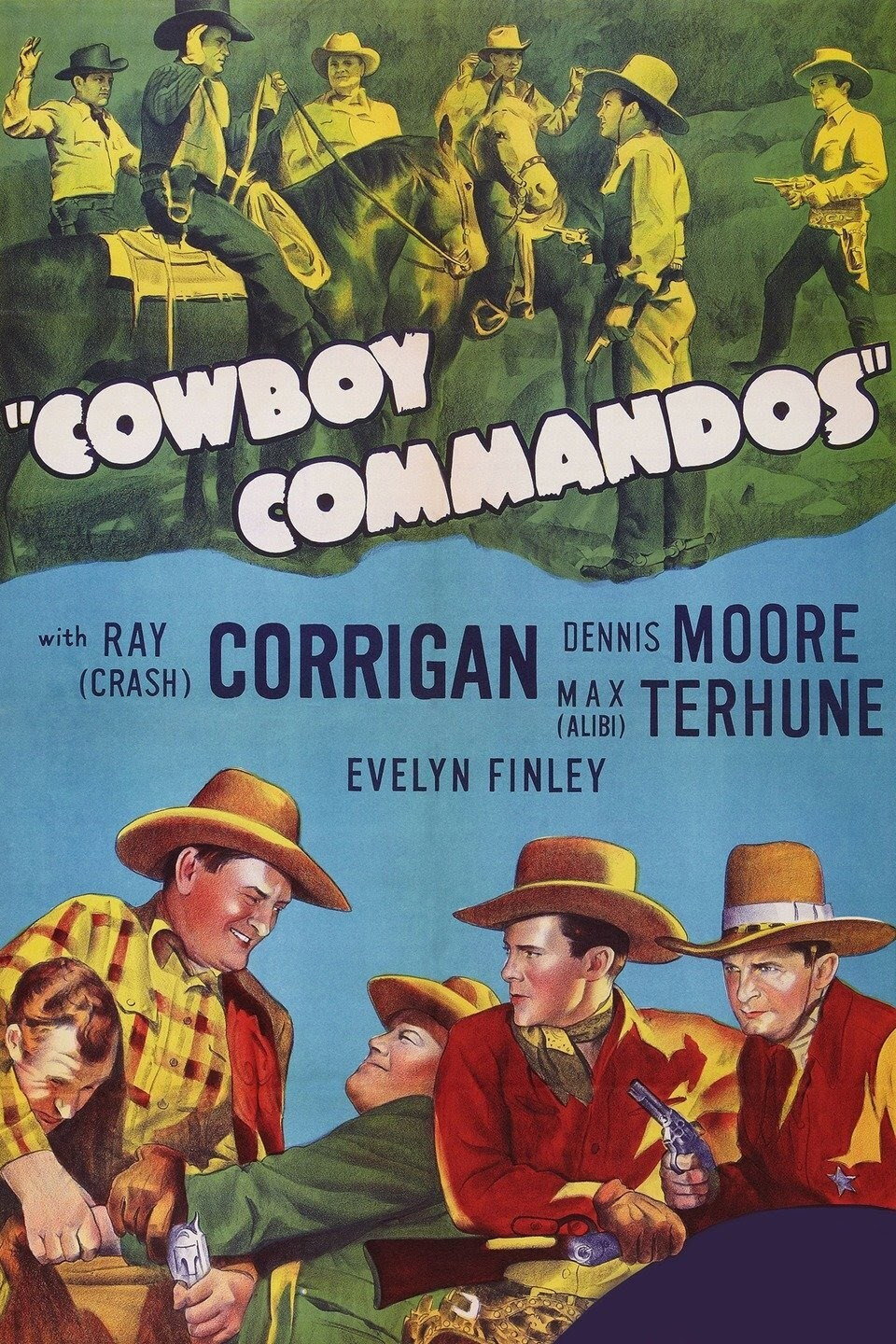 Cowboy Commandos movie poster print