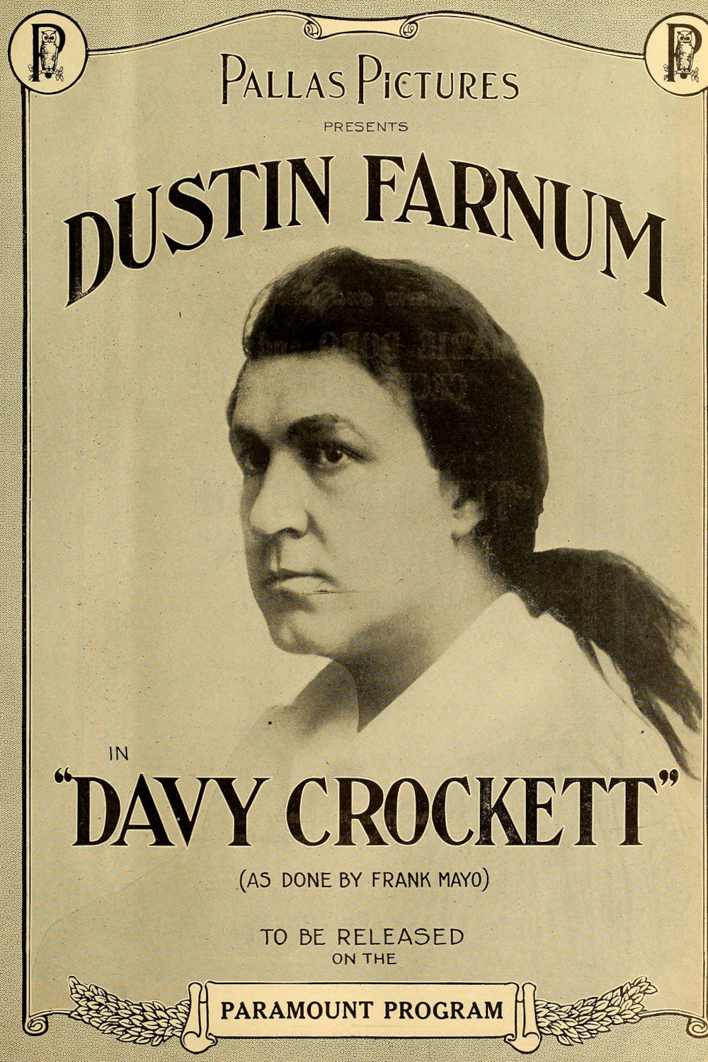 Davy Crockett movie poster print