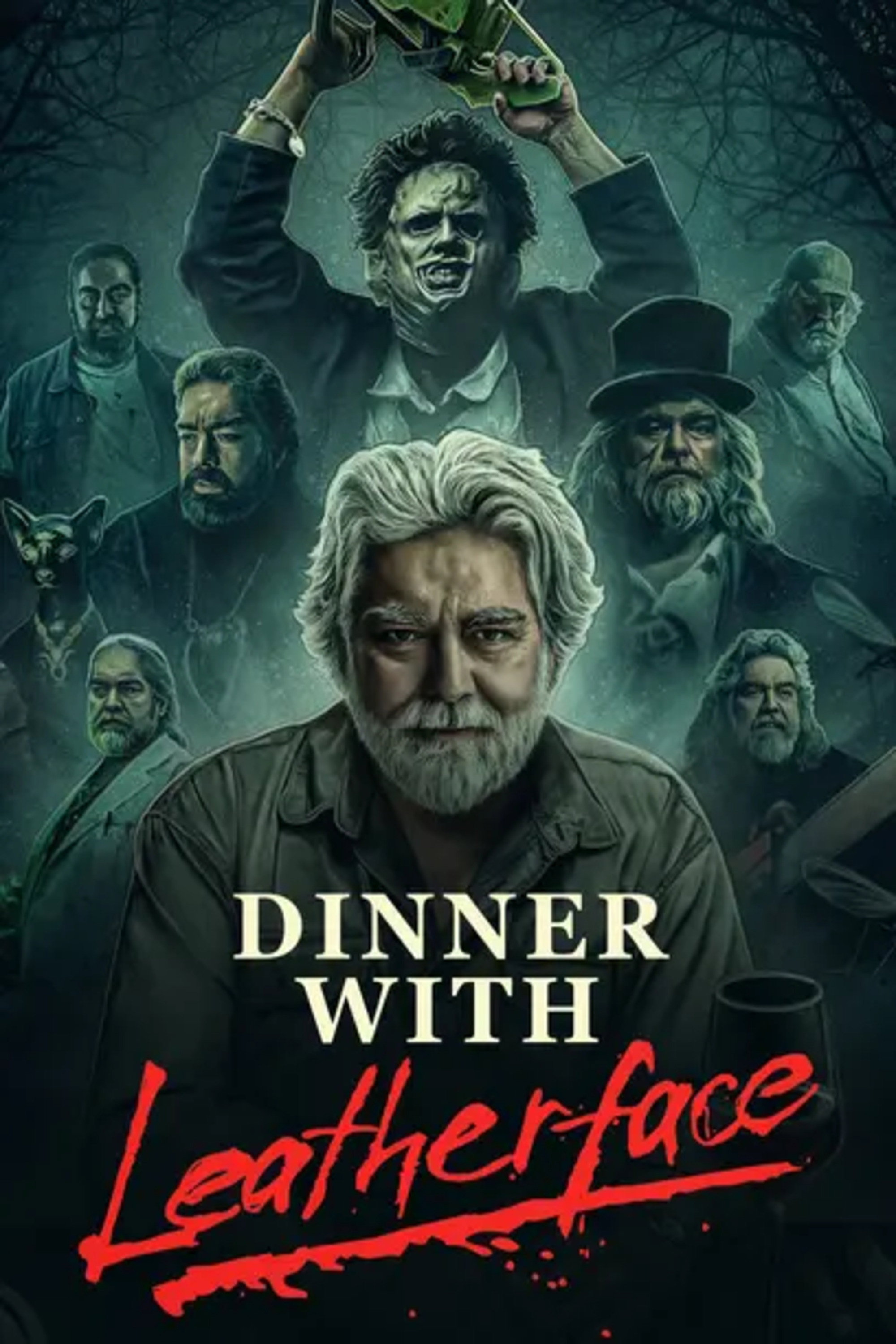 Dinner with Leatherface movie poster print