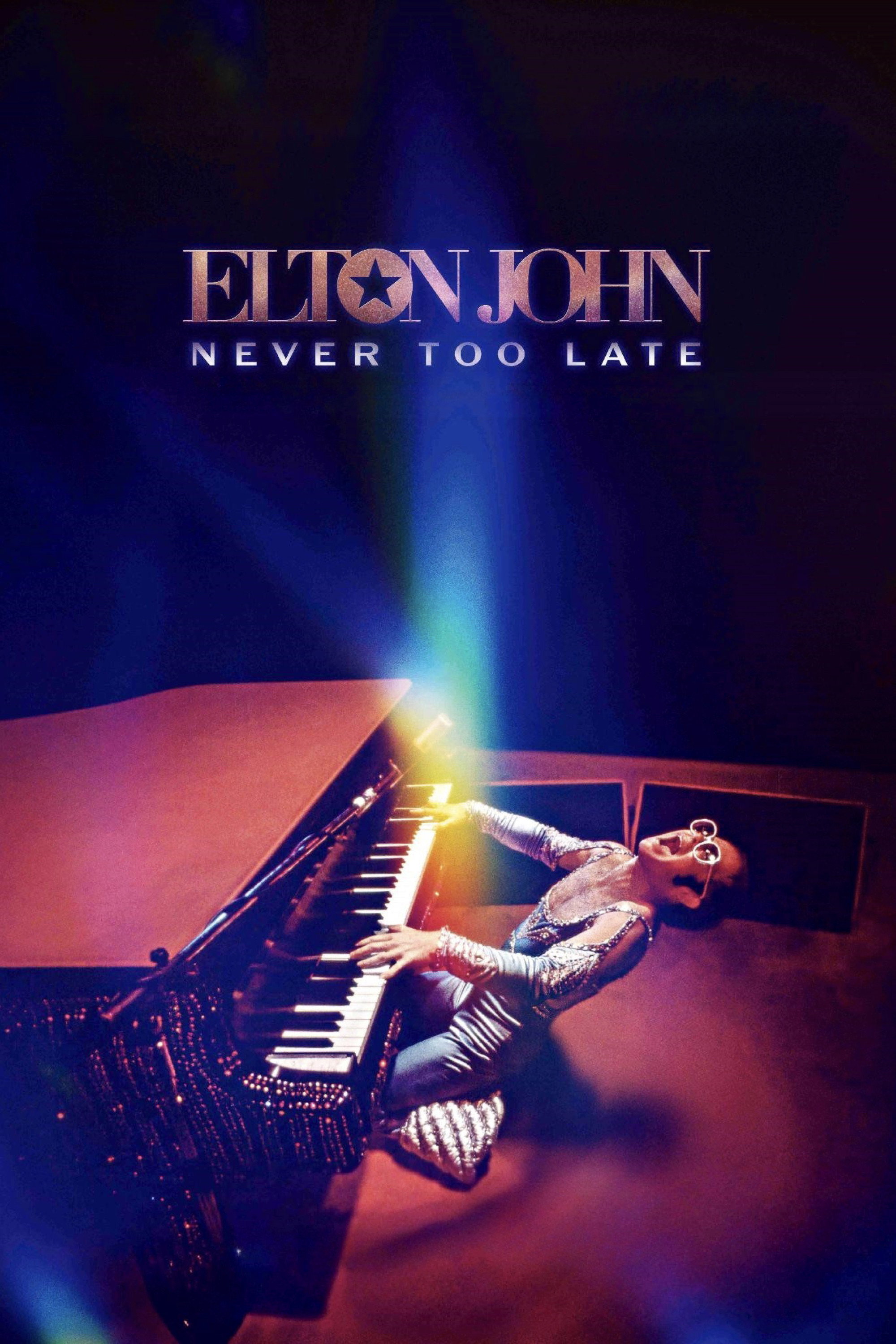 Elton John: Never Too Late movie poster print