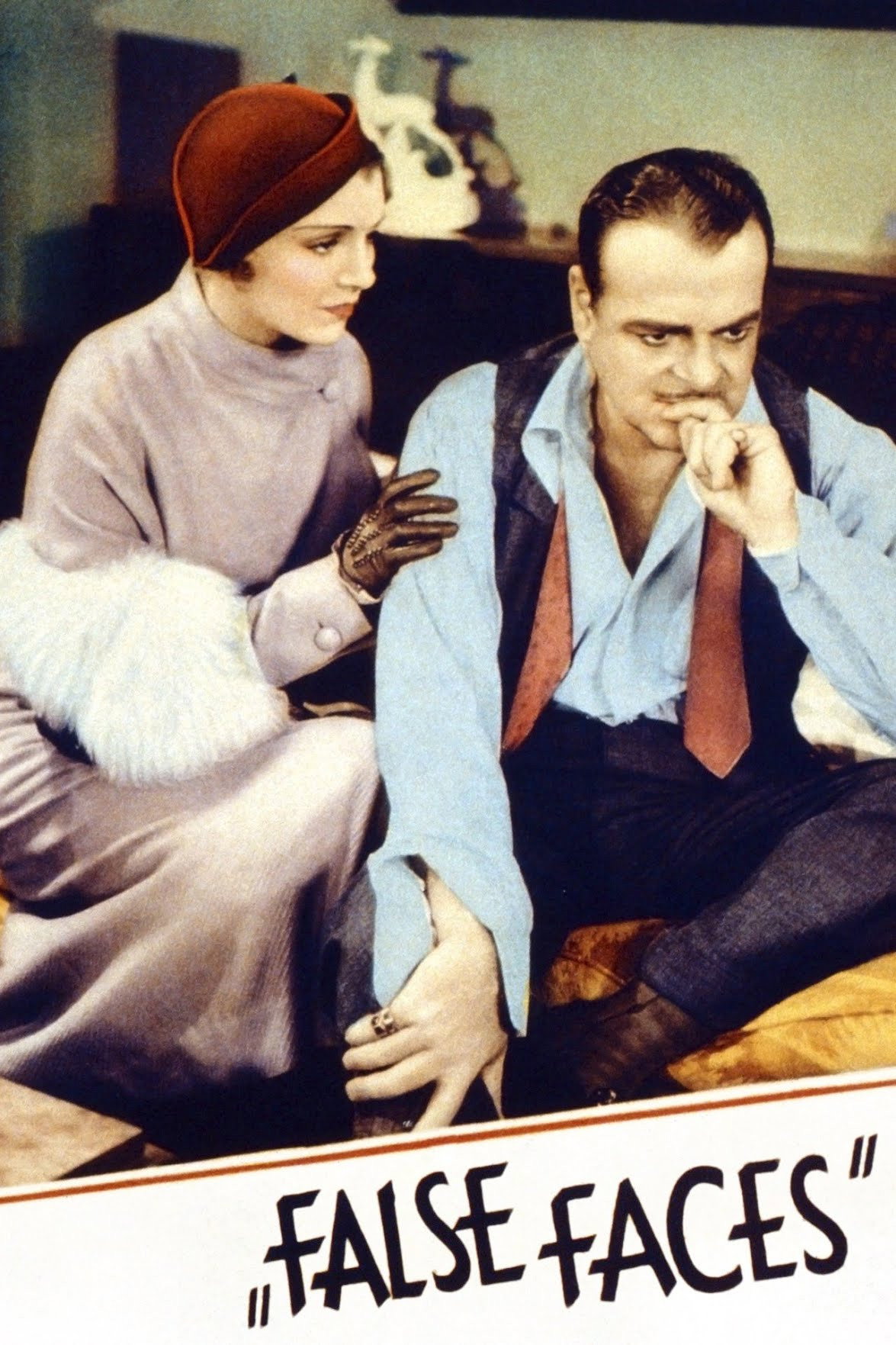 False Faces movie poster print