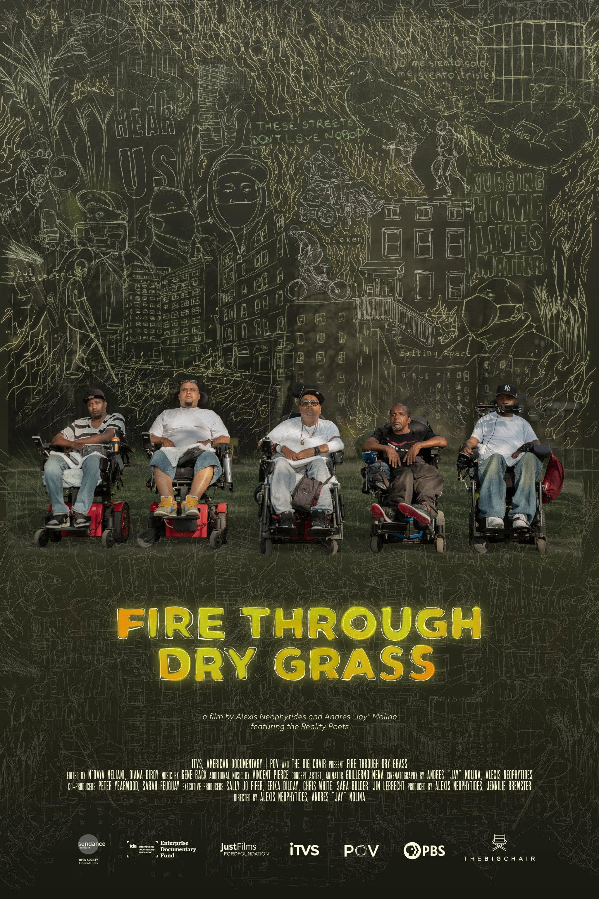Fire Through Dry Grass movie poster print