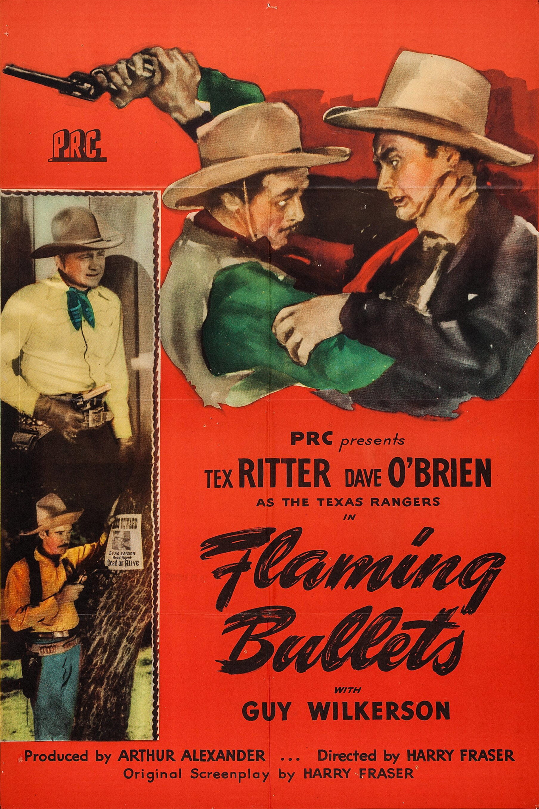 Flaming Bullets movie poster print
