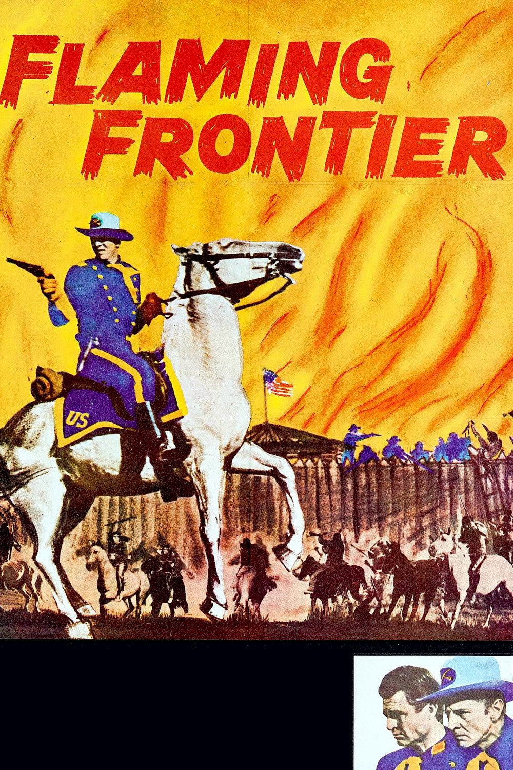 Flaming Frontier movie poster print