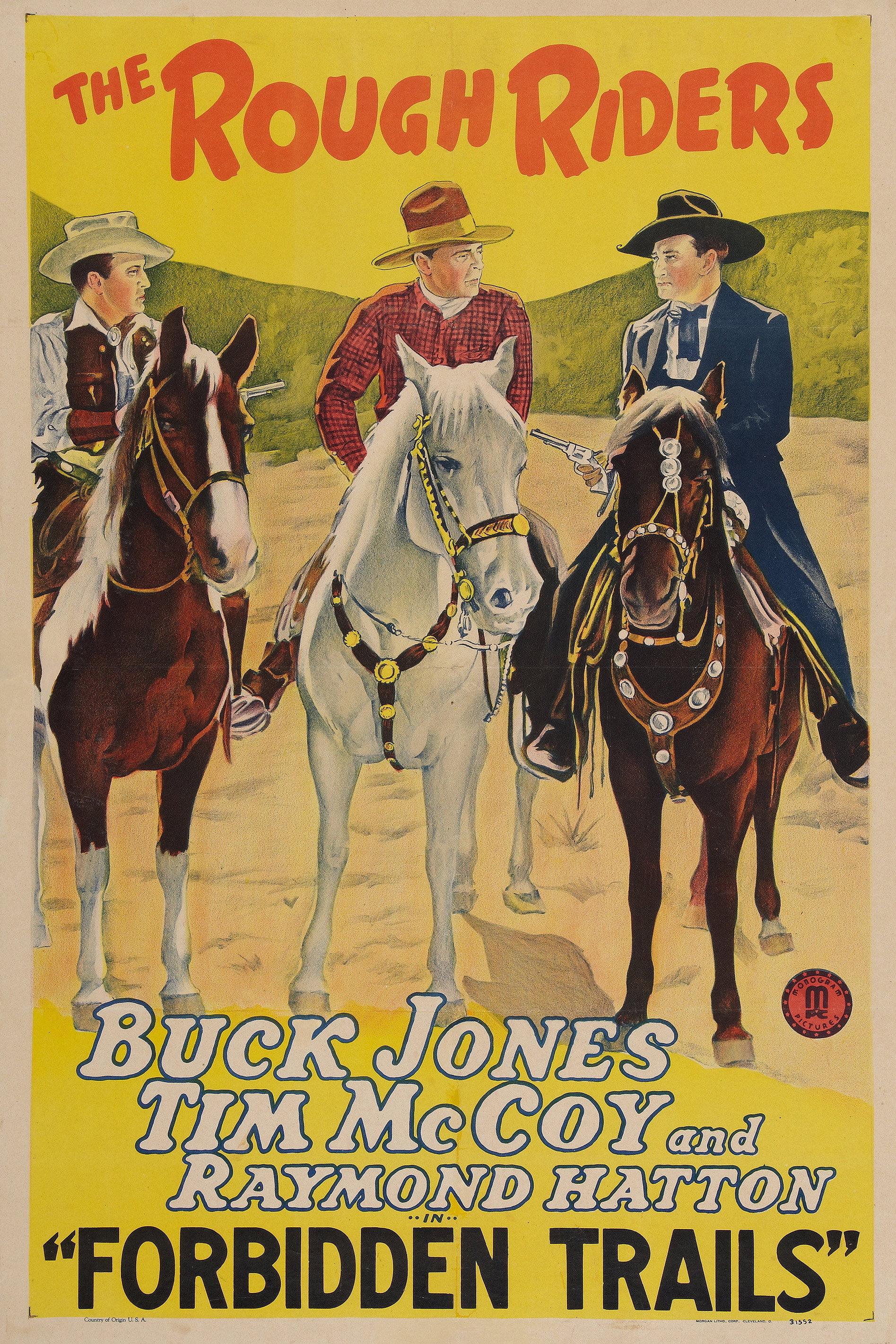 Forbidden Trails movie poster print