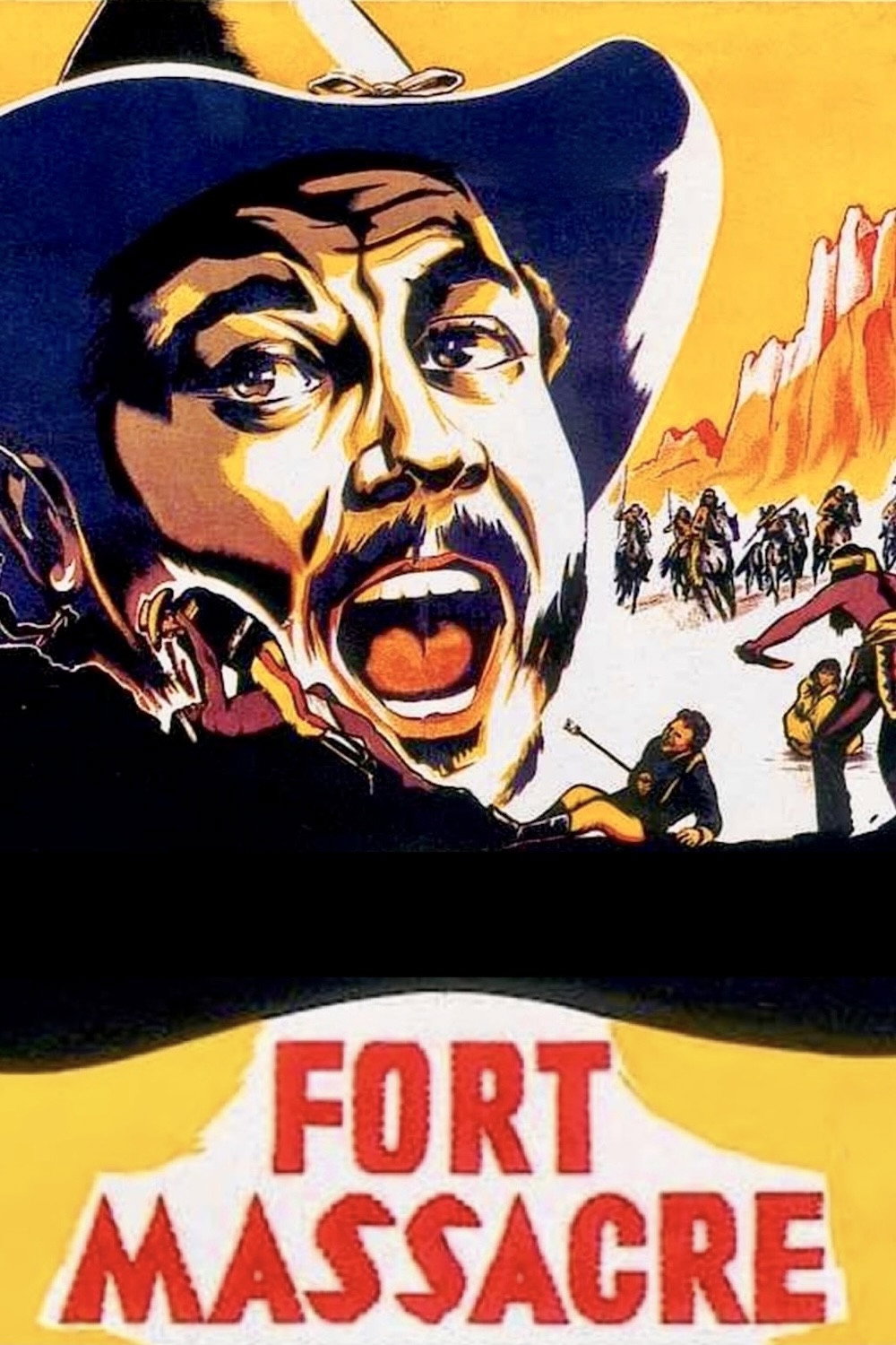 Fort Massacre movie poster print