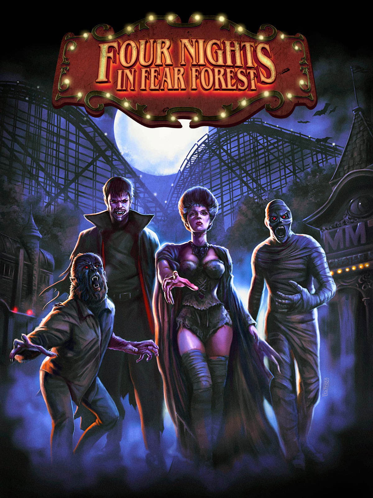 Four Nights in Fear Forest movie poster print