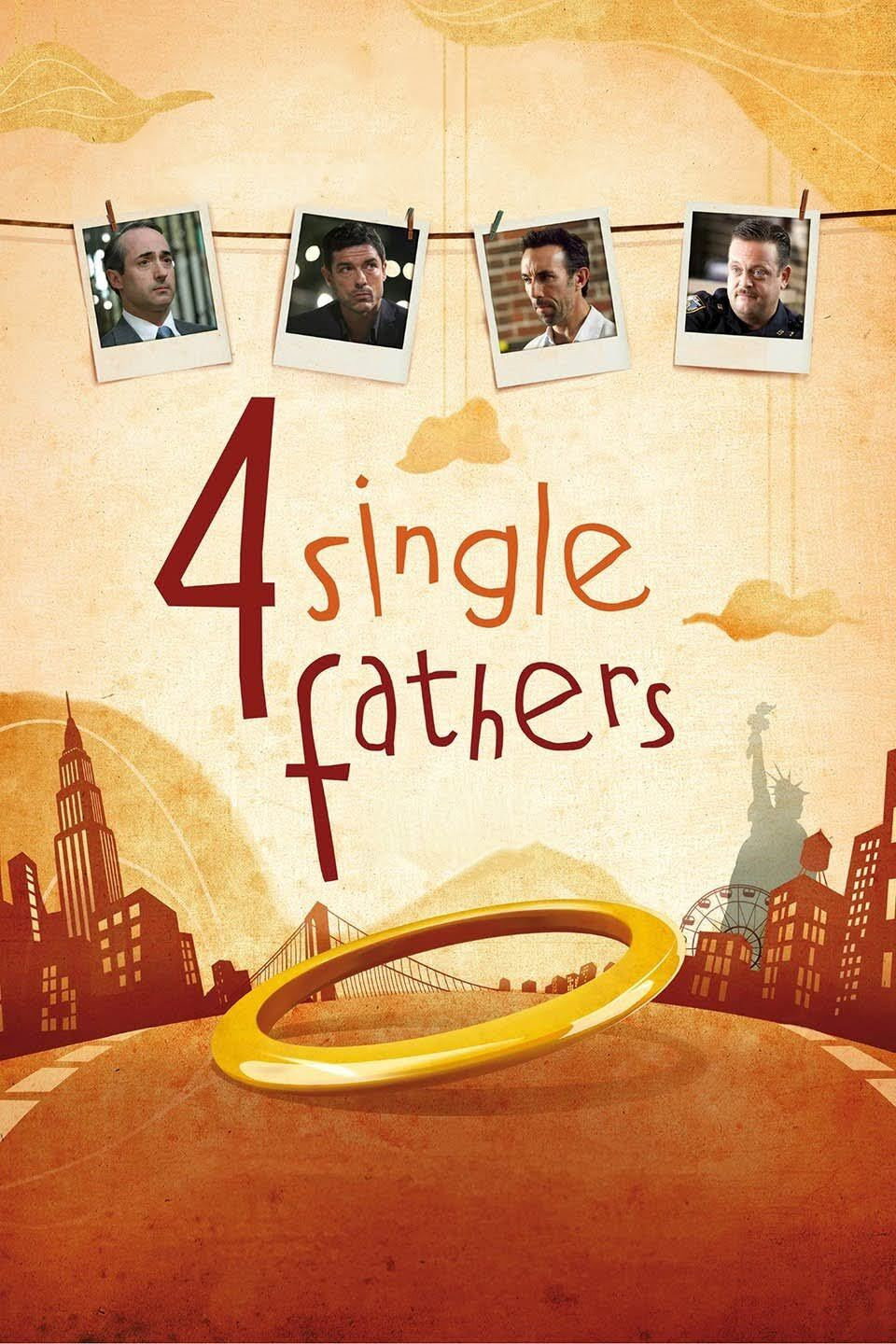 Four Single Fathers movie poster print