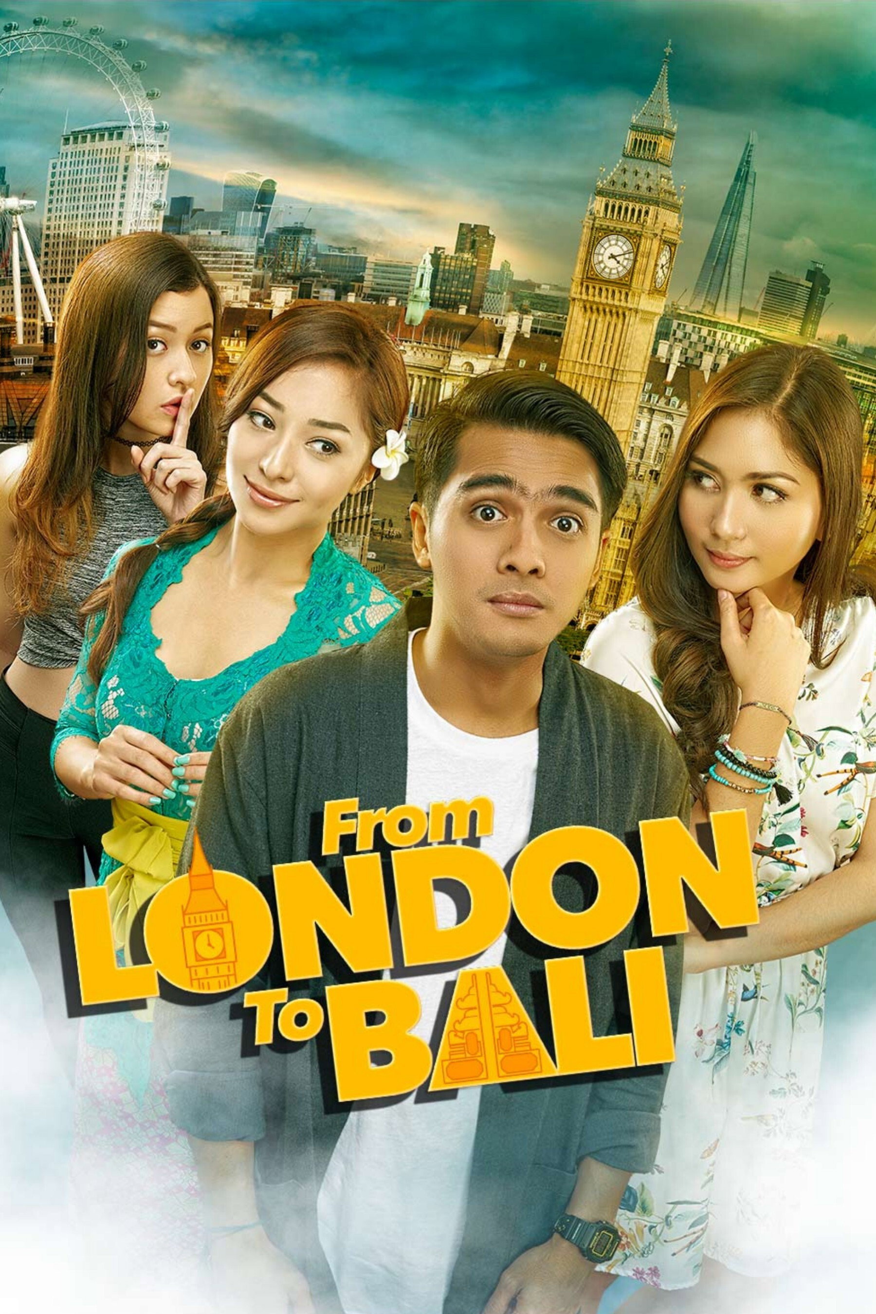 From London to Bali movie poster print