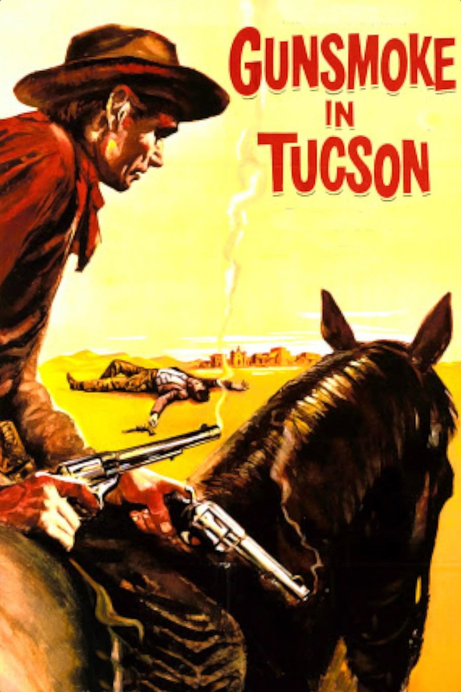 Gunsmoke in Tucson movie poster print
