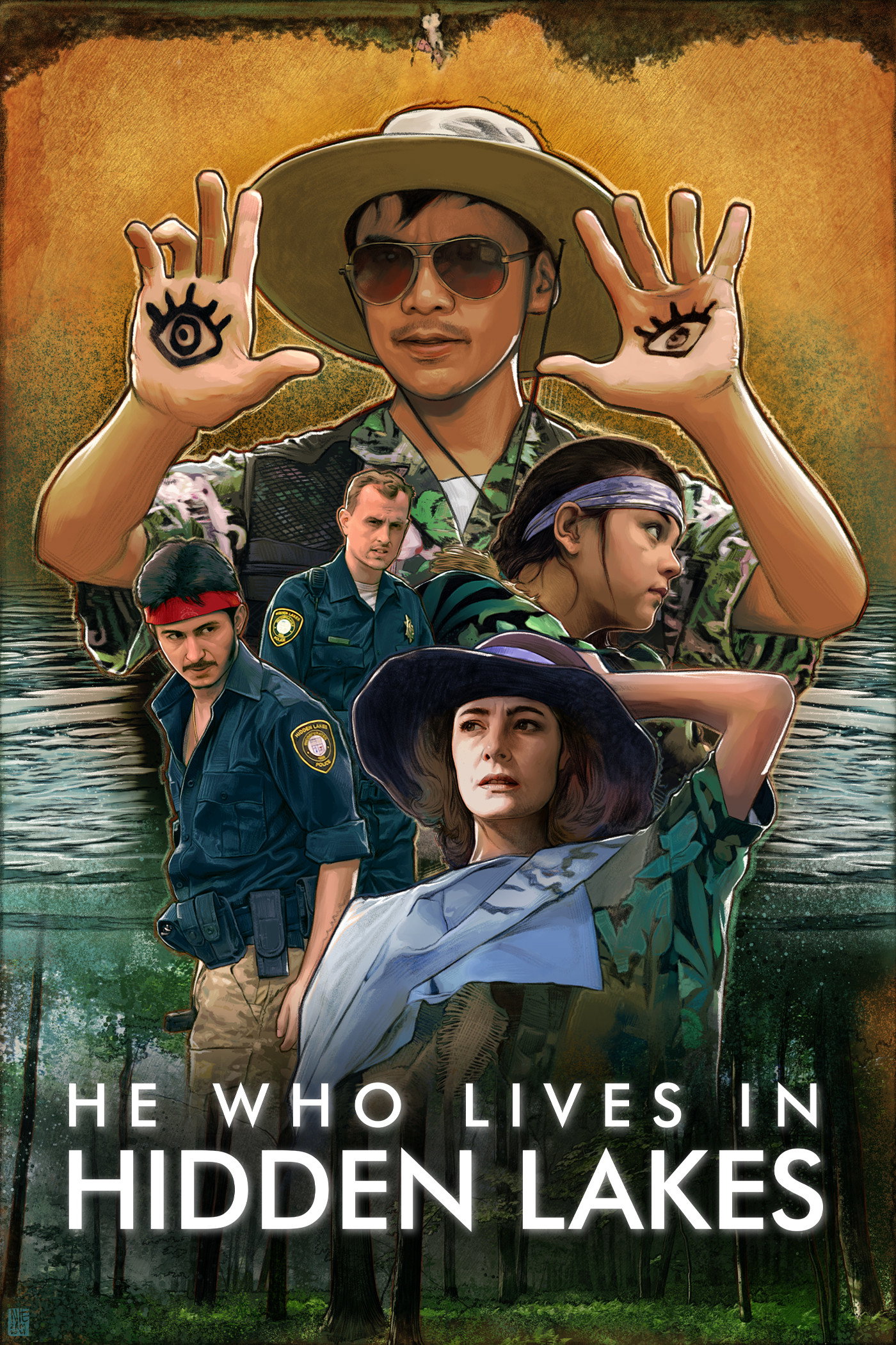 He Who Lives in Hidden Lakes movie poster print