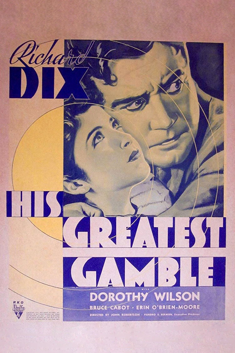 His Greatest Gamble movie poster print