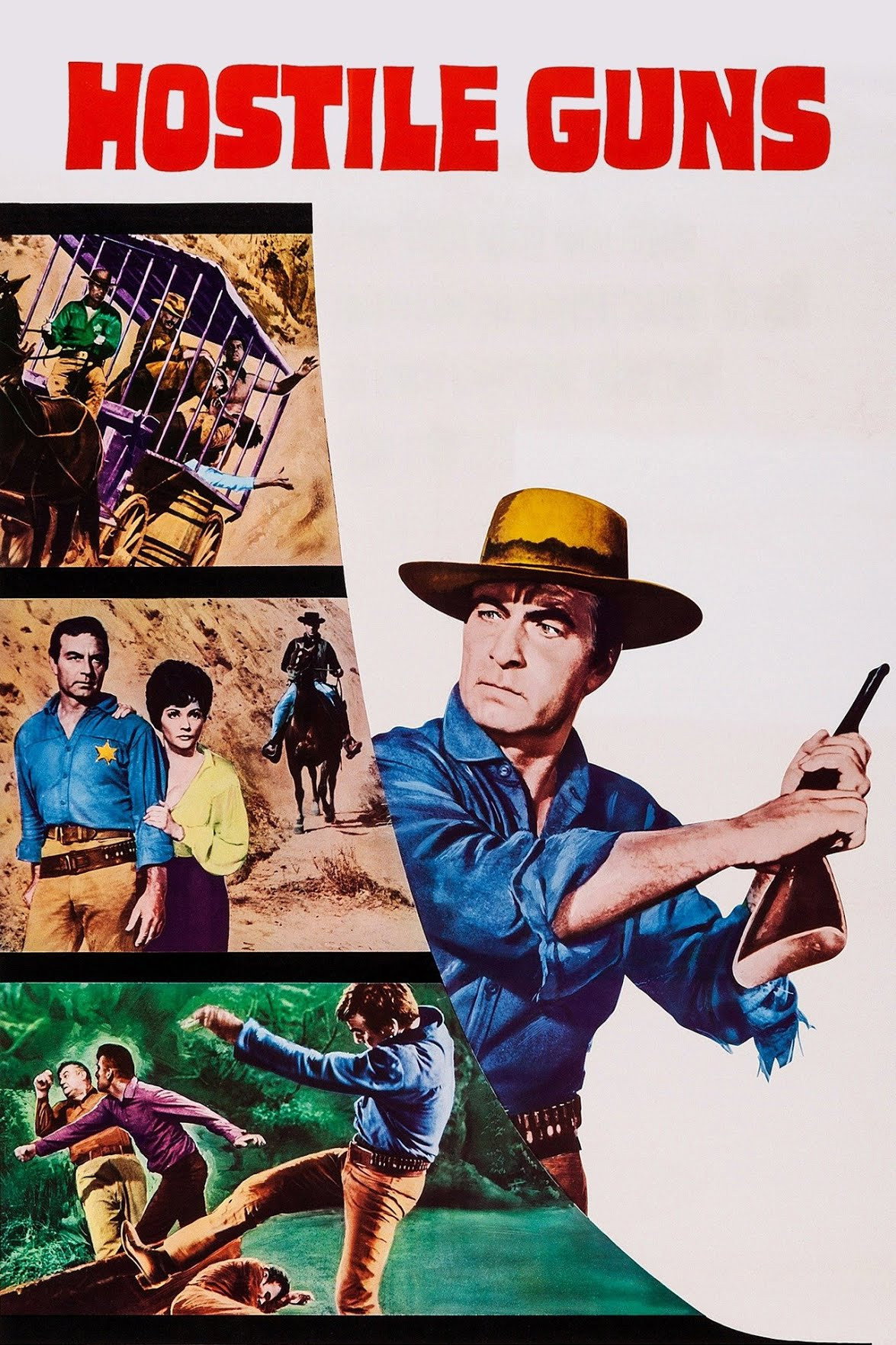 Hostile Guns movie poster print