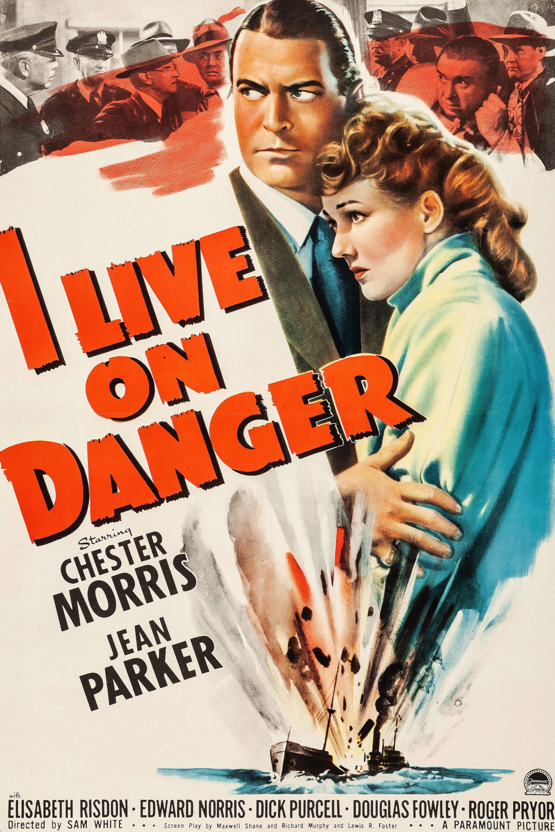 I Live on Danger movie poster print
