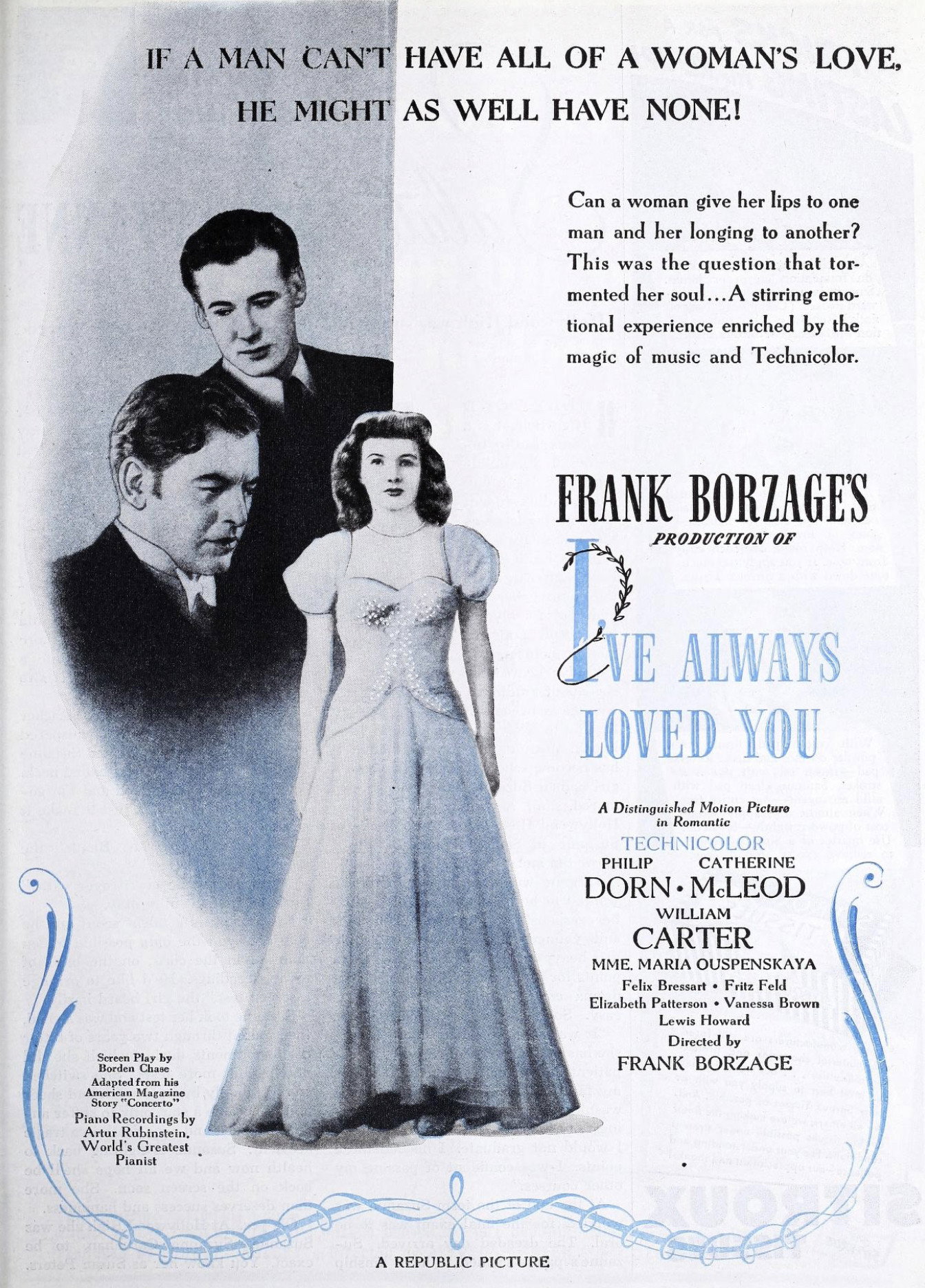 I've Always Loved You movie poster print