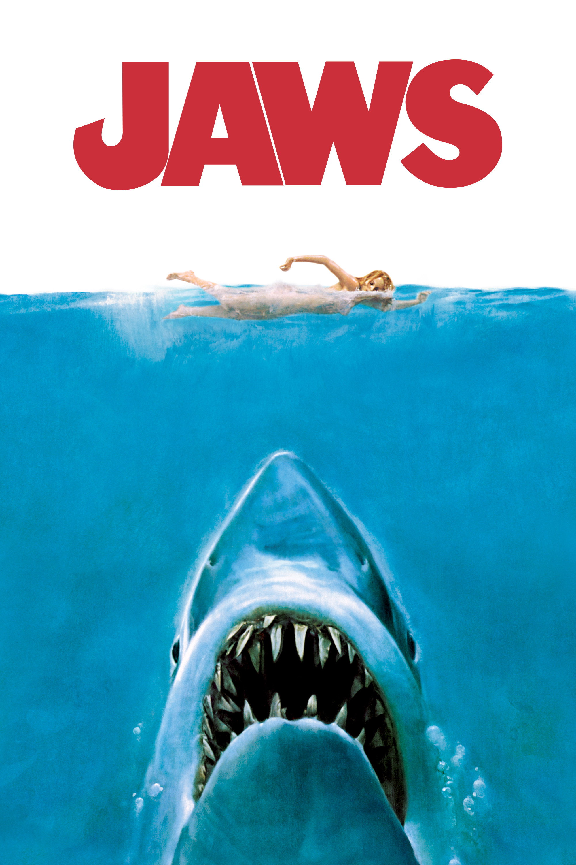 Jaws movie poster print