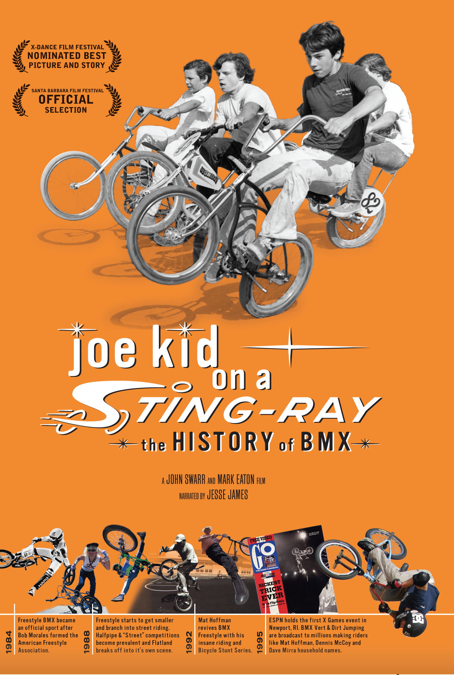 Joe Kid on a Stingray movie poster print