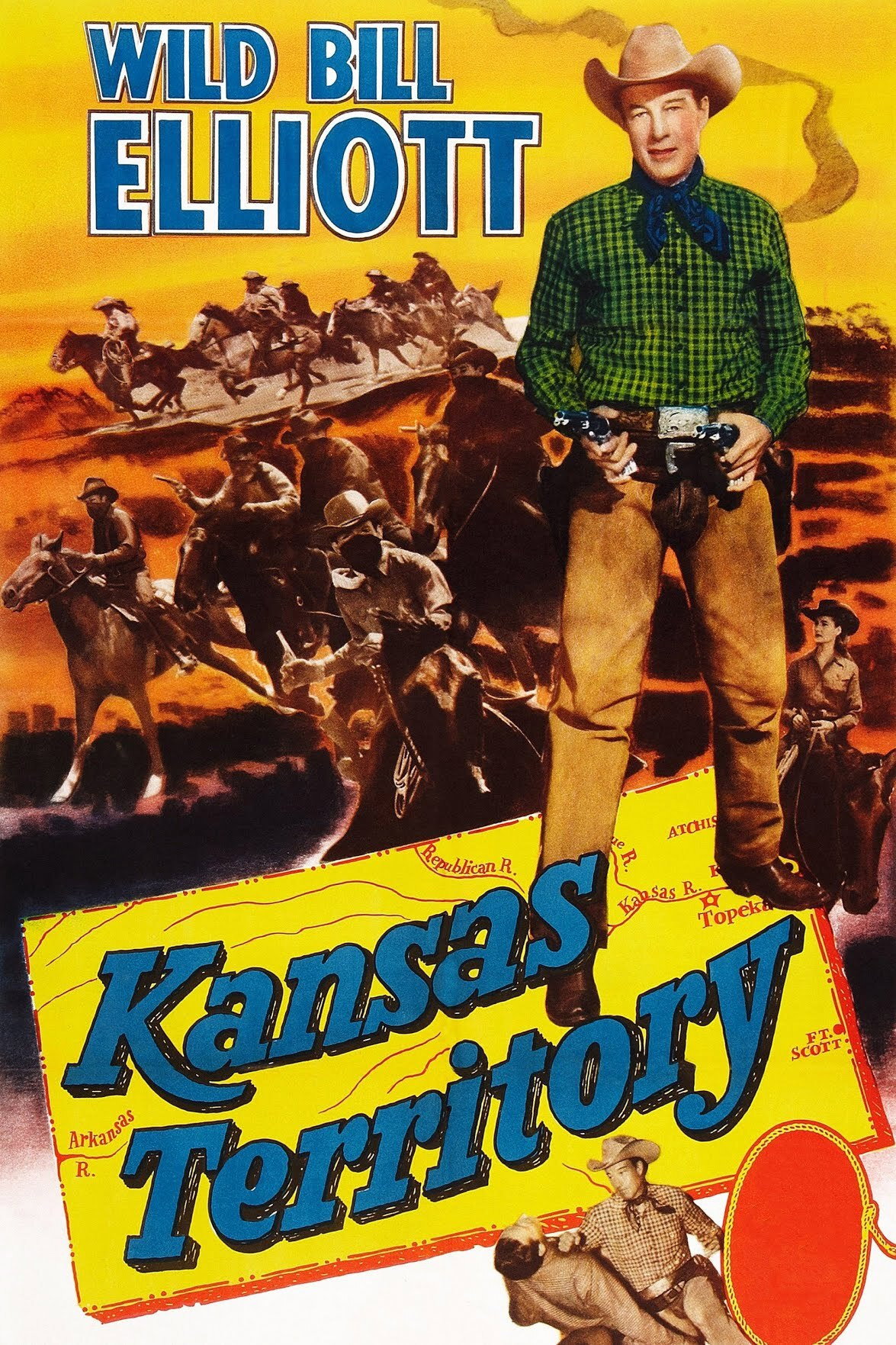 Kansas Territory movie poster print