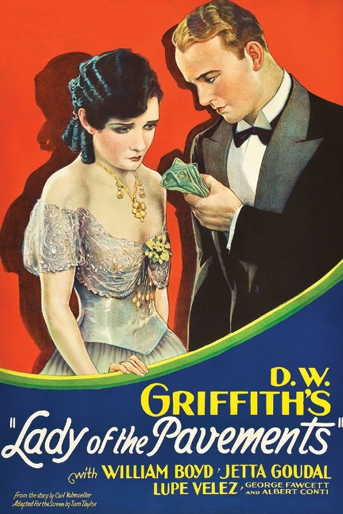 Lady of the Pavements movie poster print