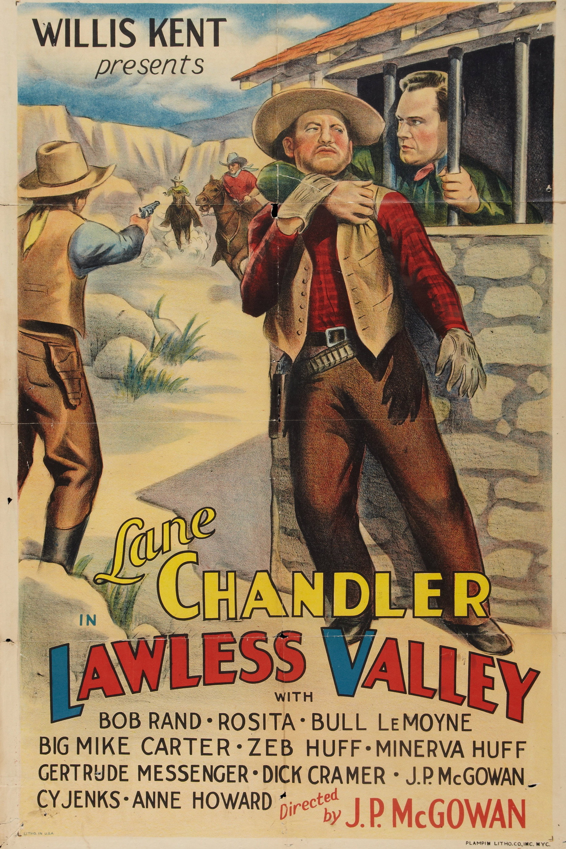 Lawless Valley movie poster print