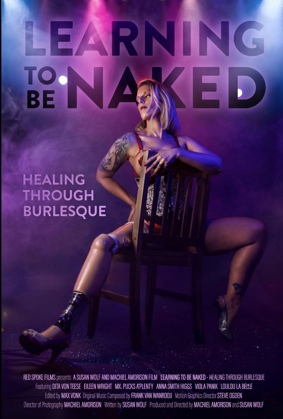 Learning to Be Naked: Healing through burlesque movie poster print