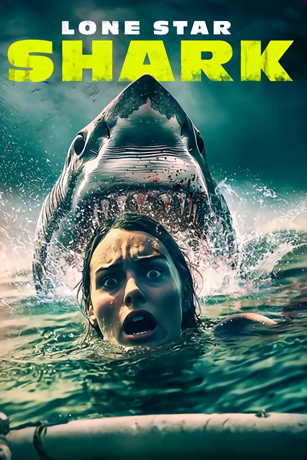 Lone Star Shark movie poster print