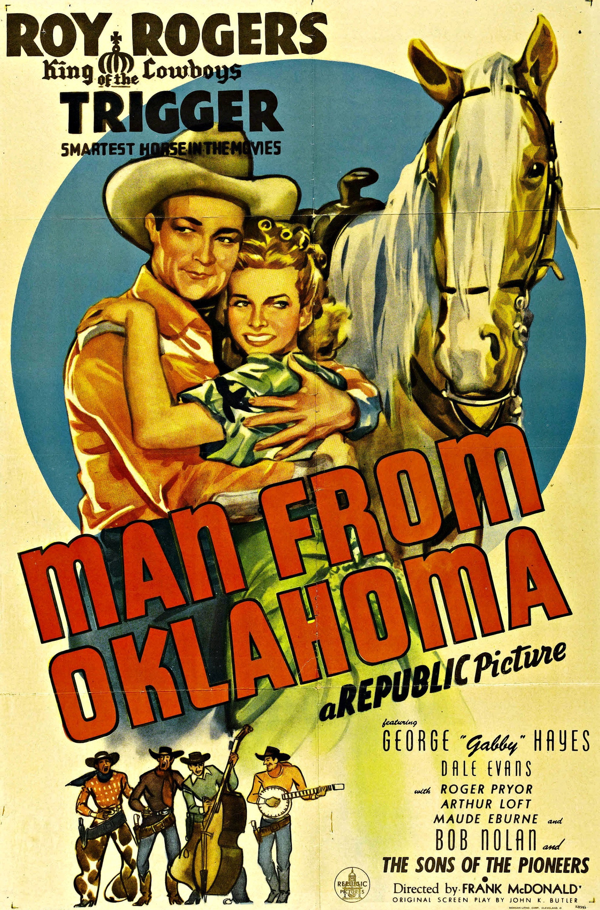 Man from Oklahoma movie poster print